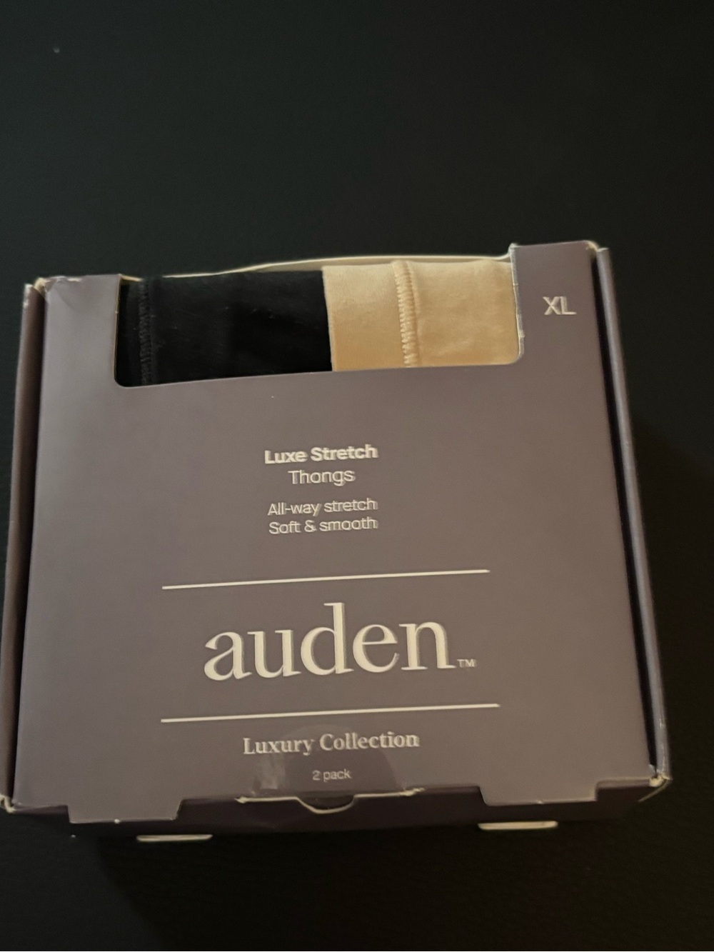 Auden Brushed Luxury Collection Micro Thong 2Pk
Nude & Black Size XL
